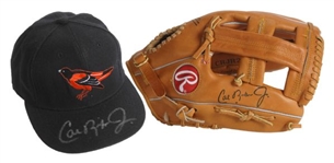 Cal Ripken Jr. Autographed Cap and Glove
